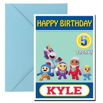 Go Jetters 10 Kidshows Birthday Card Go Jetters 10 Kidshows Birthday Card