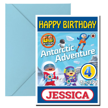 Go Jetters 6 Kidshows Birthday Card Go Jetters 6 Kidshows Birthday Card