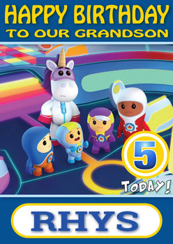 Go Jetters 9 Kidshows Birthday Card Grandson Go Jetters 9 Kidshows Birthday Card Grandson