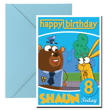 Harry & Toto 5 Kidshows Birthday Card