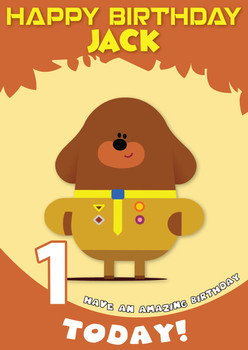 Hey Duggee 1 Kidshows Birthday Card Hey Duggee 1 Kidshows Birthday Card