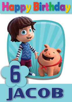 Kazoops 1 Kidshows Birthday Card