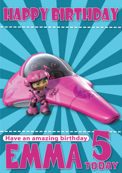 Kerwhizz 5 Kidshows Birthday Card