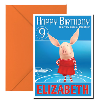Olivia 1 Kidshows Birthday Card Olivia 1 Kidshows Birthday Card