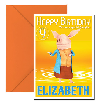Olivia 5 Kidshows Birthday Card Olivia 5 Kidshows Birthday Card