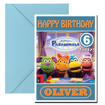 Pajanimals 2 Kidshows Birthday Card Pajanimals 2 Kidshows Birthday Card