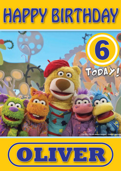 Pajanimals 5 Kidshows Birthday Card Pajanimals 5 Kidshows Birthday Card