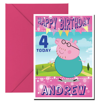 Peppa Pig 3 Birthday Card Peppa Pig 3 Birthday Card