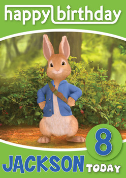 Peter Rabbit 1 Kidshows Birthday Card
