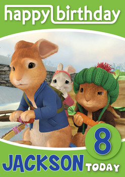 Peter Rabbit 3 Kidshows Birthday Card