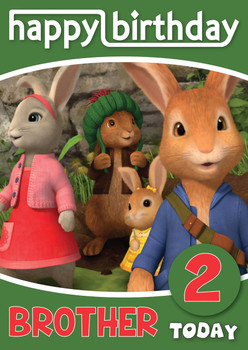 Peter Rabbit 5 Kidshows Birthday Card Peter Rabbit 5 Kidshows Birthday Card