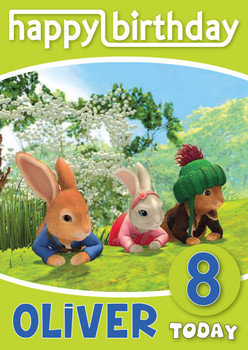 Peter Rabbit 6 Kidshows Birthday Card