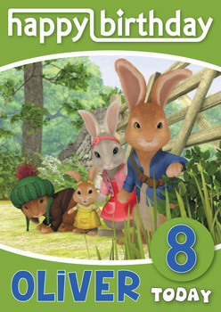 Peter Rabbit 8 Kidshows Birthday Card Peter Rabbit 8 Kidshows Birthday Card