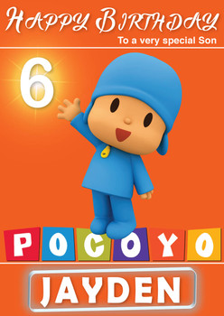 Pocoyo 2 Kidshows Birthday Card Pocoyo 2 Kidshows Birthday Card