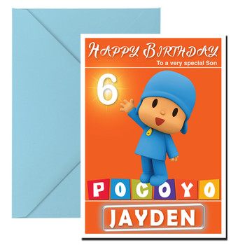 Pocoyo 2 Kidshows Birthday Card Pocoyo 2 Kidshows Birthday Card
