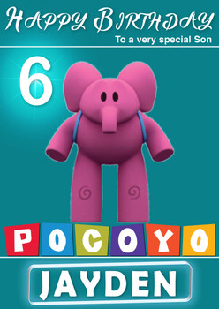 Pocoyo 5 Kidshows Birthday Card