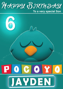 Pocoyo 8 Kidshows Birthday Card