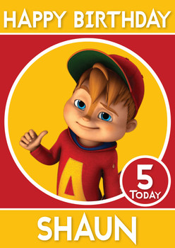Alvin Personalized Birthday Card Alvin Personalized Birthday Card
