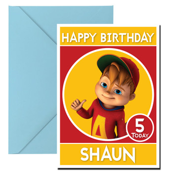 Alvin Personalized Birthday Card Alvin Personalized Birthday Card