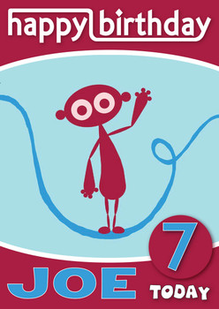 Dipdap 1 Kidshows Birthday Card Dipdap 1 Kidshows Birthday Card