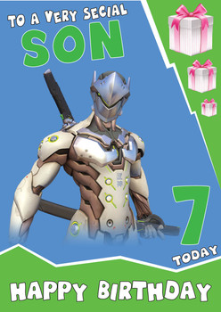 Genji Personalized Birthday Card