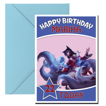 League Of Legends Render Personalized Birthday Card