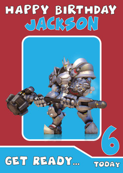 Reinhardt  Personalized Birthday Card