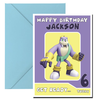Rotor The Walrus  Personalized Birthday Card