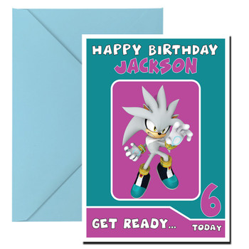 Sonic Channel  Personalized Birthday Card