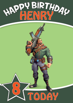 Viktor Promo  Personalized Birthday Card