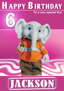 Rupert Bear 5 Kidshows Birthday Card