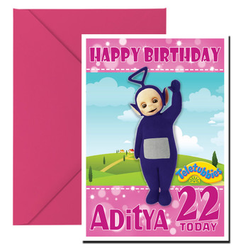 Teletubbies 5 Kidshows Birthday Card Teletubbies 5 Kidshows Birthday Card