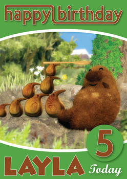 The Adventures Of Abney & Teal 10 Kidshows Birthday Card