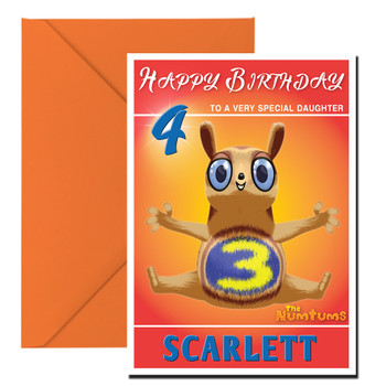 The Numtums 3 Kidshows Birthday Cards