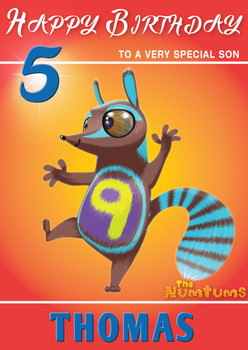 The Numtums 9 Kidshows Birthday Cards