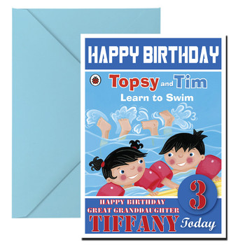 Topsy And Tim 13 Kidshows Birthday Card