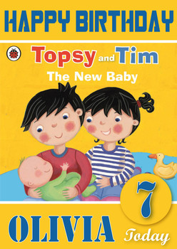 Topsy And Tim 14 Kidshows Birthday Card