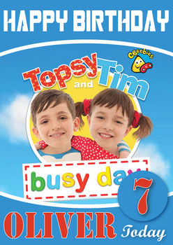 Topsy And Tim 3 Kidshows Birthday Card