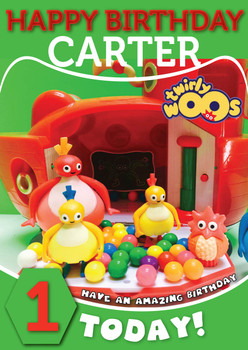 Twirlywoos 10 Kidshows Birthday Card