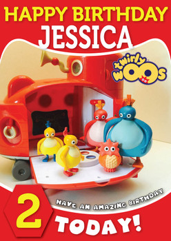 Twirlywoos 11 Kidshows Birthday Card