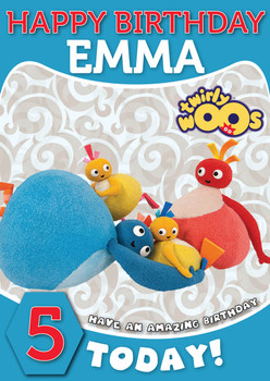 Twirlywoos 6 Kidshows Birthday Card