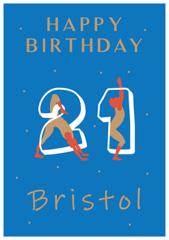 21st Yoga Birthday Cardfunny Thrush Yoga Birthday Card 21st Yoga Birthday Cardfunny Thrush Yoga Birthday Card