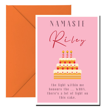 Cake Yoga Birthday Card Cake Yoga Birthday Card