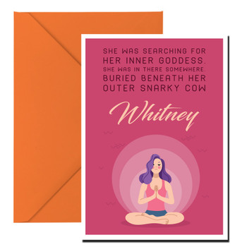 Funny Naughty Yoga Birthday Card Funny Naughty Yoga Birthday Card