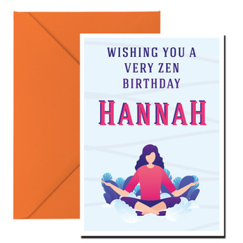 Zen Yoga Birthday Card Zen Yoga Birthday Card