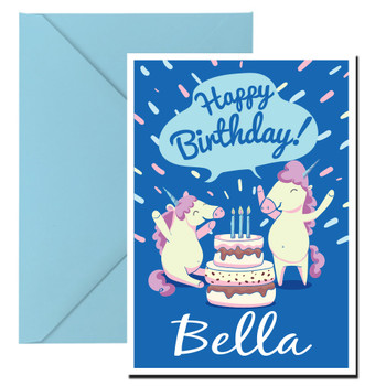 Unicorn 8 Birthday Card