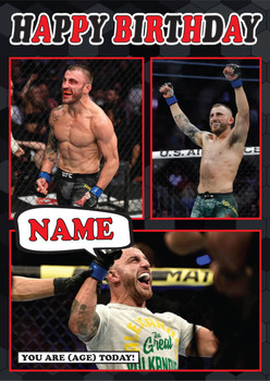 Alexander Volkanovski Mc1087 Birthday Card Alexander Volkanovski Mc1087 Birthday Card