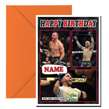 Alexander Volkanovski Mc1087 Birthday Card Alexander Volkanovski Mc1087 Birthday Card