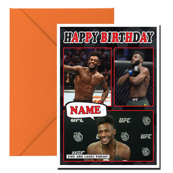 Aljamain Sterling Mc1099 Birthday Card