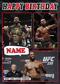Jon Jones Mc1081 Birthday Card Jon Jones Mc1081 Birthday Card